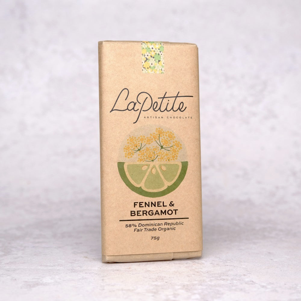 Fennel & Bergamot Dark Chocolate <br>58% Dominican Republic