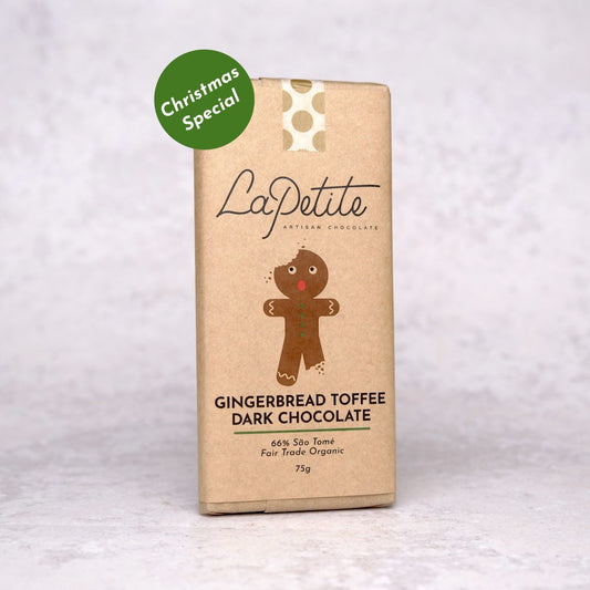 La Petite Gingerbread Toffee Dark Chocolate Bar