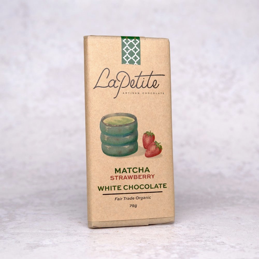 Matcha Strawberry White Chocolate Bar