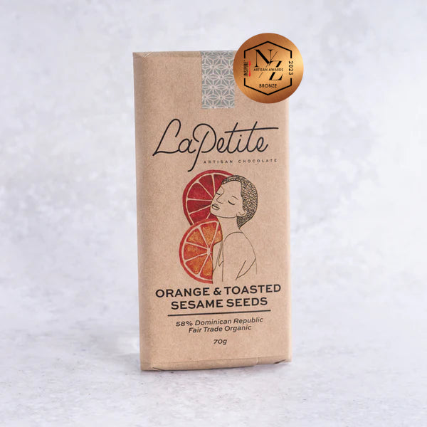 La Petite Orange & Toasted Sesame Dark Chocolate 