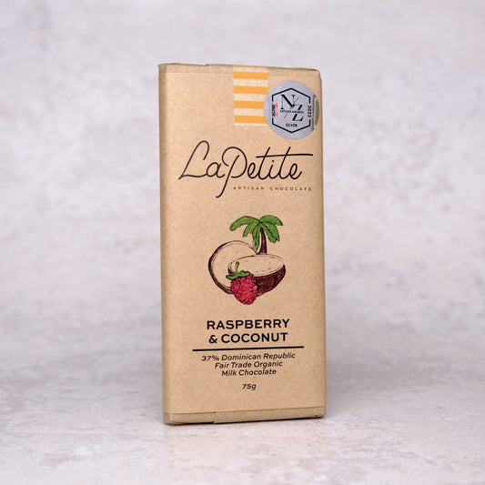 Raspberry & Coconut Milk Chocolate Bar