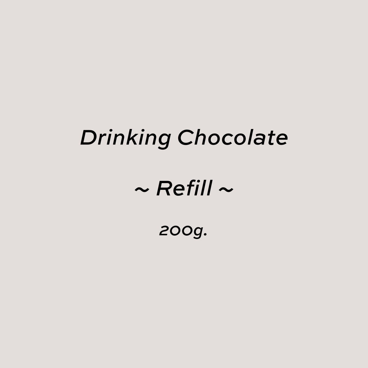 Refill Drinking Chocolate