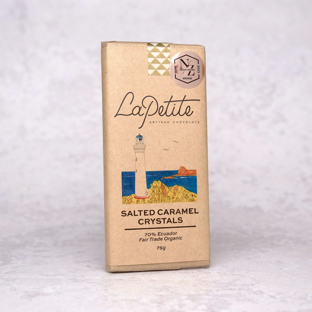 Salted Caramel Crystals Dark Chocolate