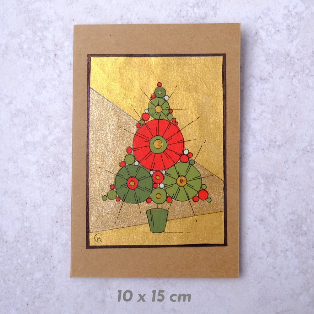 Hand Painted Christmas Card