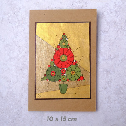 Hand Painted Christmas Card