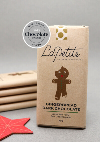 Gingerbread Spices Dark Chocolate SILVER Medal NZ Chocolate Awards